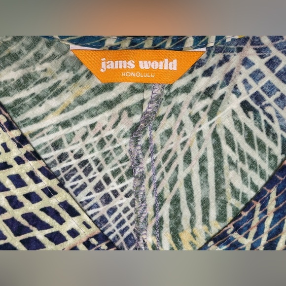 Jams World Honolulu Hawaii Hibiki Sleeveless V-Neck Shift Dress Women’s XS - Picture 7 of 8